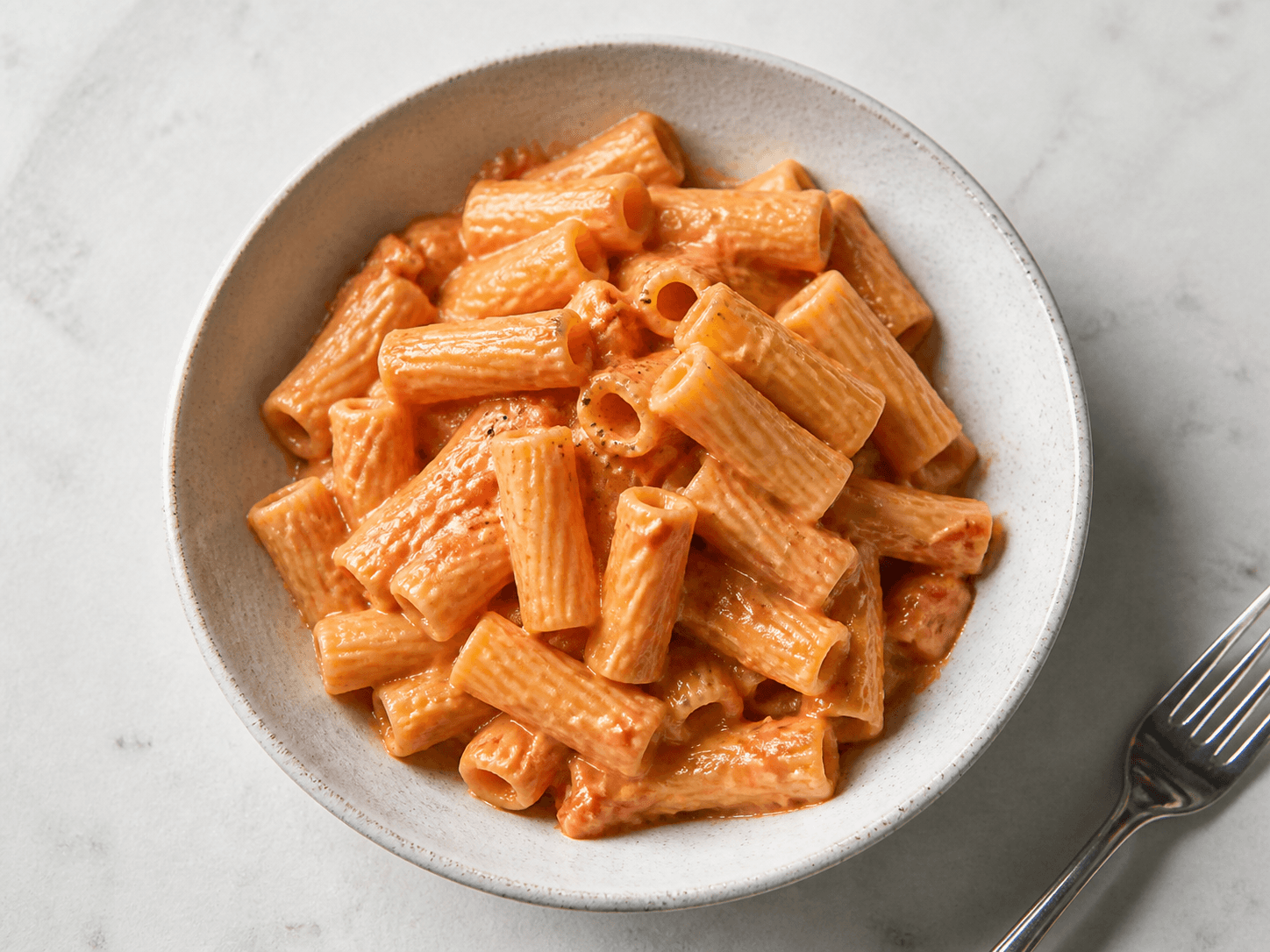 A bowl of pasta saved from an Instagram Reel